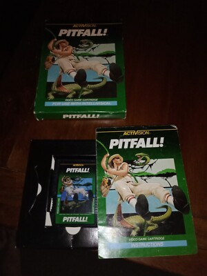 Intellivision Pitfall  Cartridge, Manual & Box 1982
