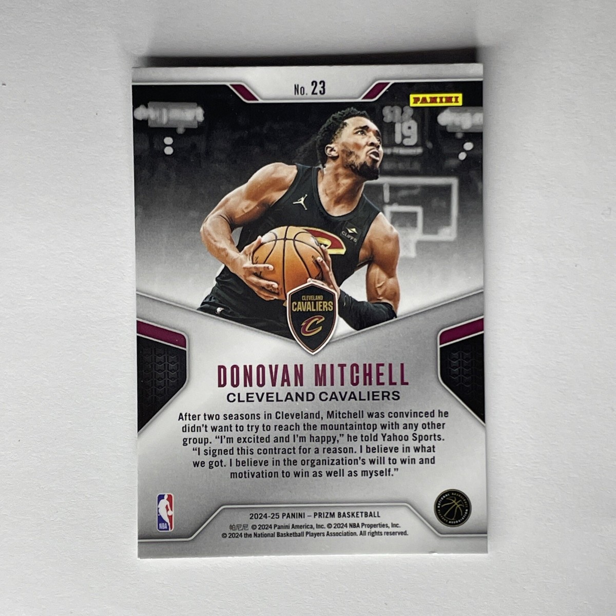 ドノバンミッチェル PANINI PRIZM 2024-25 Donovan Mitchell Panini Prizm Dominance Prizm