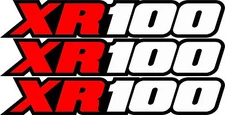 XR100 Swingarm Airbox Number Plate Decals Stickers xr 100 dirtbike graphics