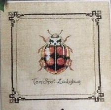 Cross Stitch "TEN SPOT LADYBUG" pattern  insect