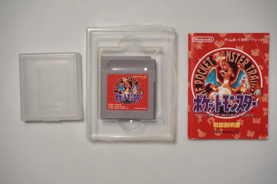 Game Boy Pocket Monsters Pokemon Red Boxed Japan GameBoy GB game US Seller - Image 2 of 4
