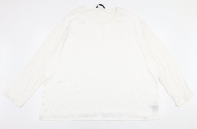 Weiße Jerseybluse Damen UK Größe 2XL Dunnes Stores