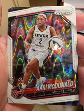 AARI McDONALD: 2025 Donruss WNBA card #10 WHITE SEISMIC PRIZM