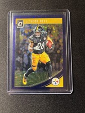 2018 DONRUSS OPTIC #84 LEVEON BELL PURPLE STARS /25 STEELERS