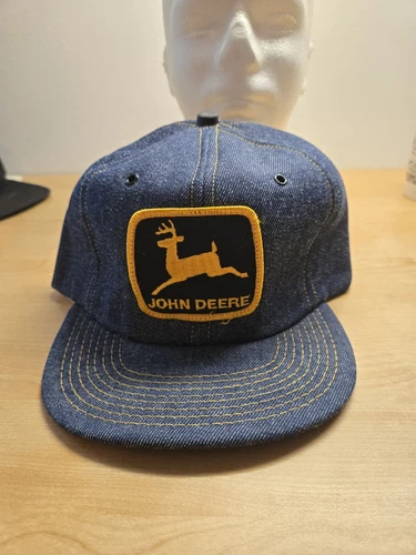 vintage john deere Denim Snapback Hat 