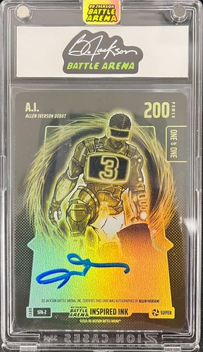 2024 Bo Jackson Battle Arena A.I. Allen Iverson SFA-2 Super Gold Foil Auto 1/1