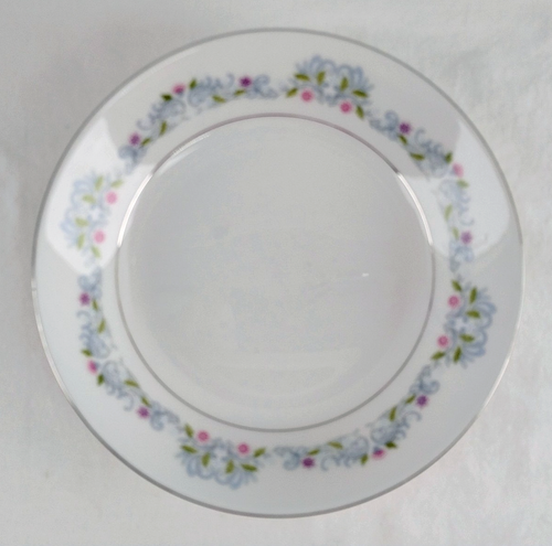 Cuenco de sopa CROWN MING 7,5" cupé - Windsor - púrpura rosa blanco flor azul pergamino - Imagen 2 de 5