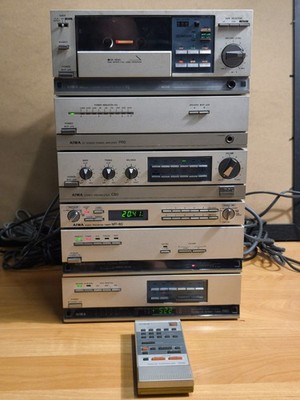 Aiwa Micro Compo System Serie 80 (C80, P80, L80, R80, MT-80, R500) Läuft, lesen!