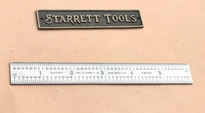 STARRETT No.C604RE-6   6” Long Spring-Tempered  Steel Rule W/Inch Grad. USA Made