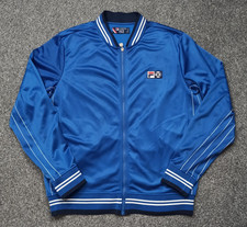 Fila white line mens jacket blue red white vintage 80s style track XXL polyester