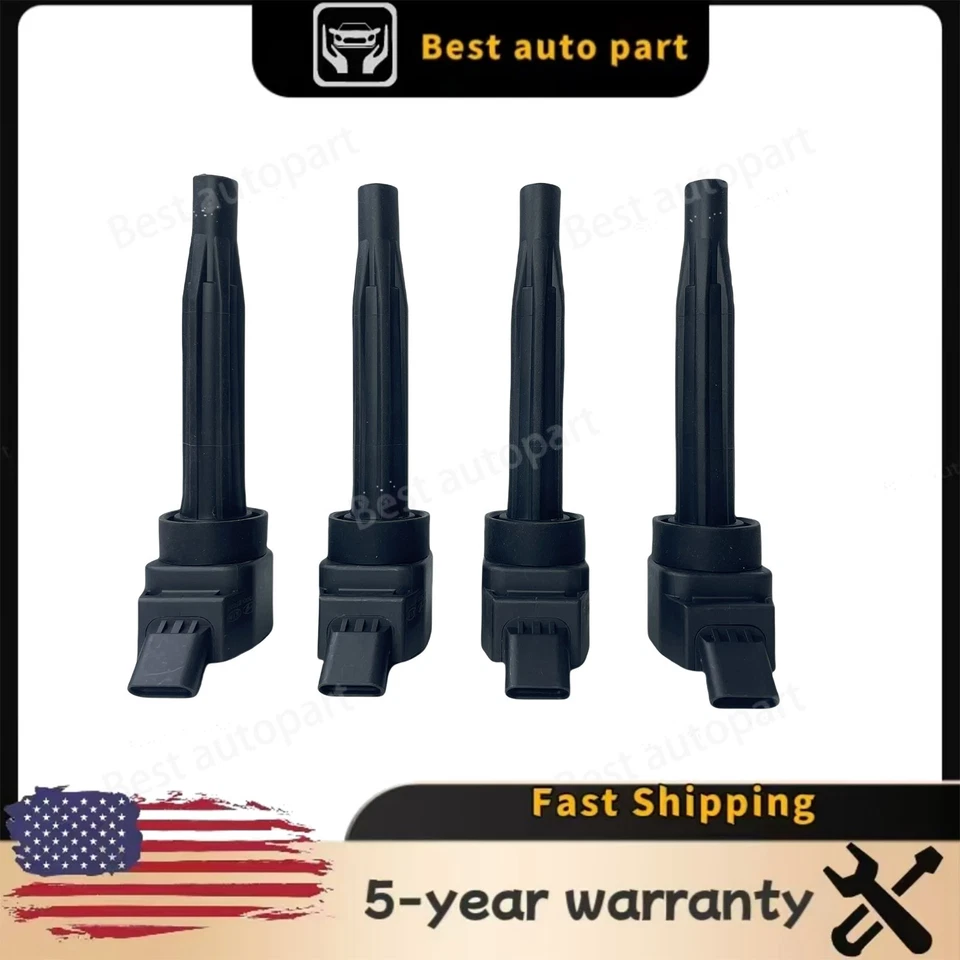 Conjunto de bobina de encendido de EE. UU. para Hyundai Genesis Turbo 2,5 L 2021-2024 4 piezas 27300-2T000 Foto 2 de 4