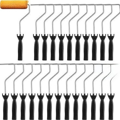 Für Detail Lackierwalze Pinsel Set 4 Zoll 12 Stück Stahldraht Konstruktion