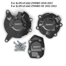 Coperchio protezione motore in fibra di carbonio moto per KAWASAKI Z900SE 2022-2023
