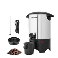 VEVOR Commercial Coffee Urn 30 Cup Hot Dispenser 4.5 L Stainless Steel Liner