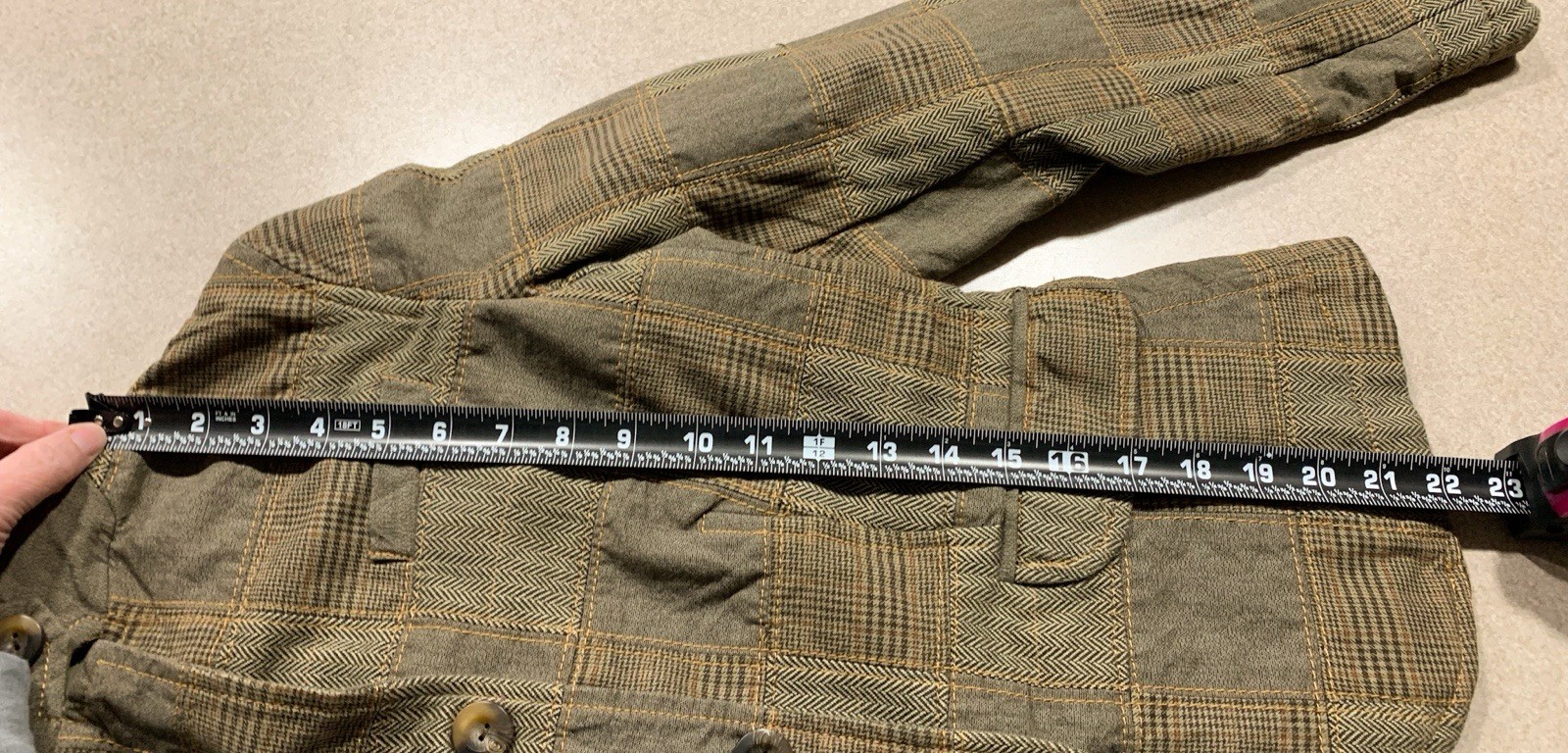 Gap Patchwork Plaid Jacket Womens 4 Herringbone B… - image 21