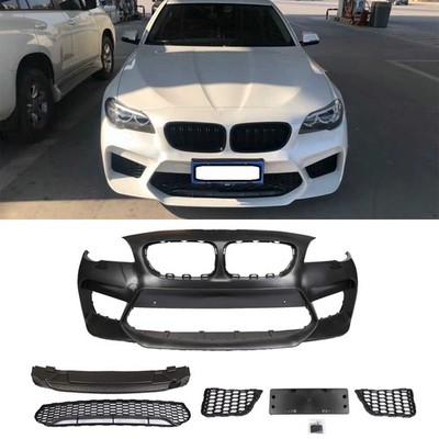Front Bumper Conversion Cover W/PDC Fit G30 Style For BMW 5Series F10 2011-2017