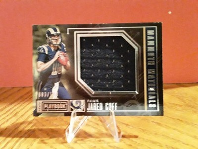 2016 Panini Playbook Jared Goff #1 Mammoth Materials Jersey 083/199 W/ Stand!