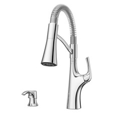 Pfister Ladera Commercial Culinary Kitchen Faucet with Pull Down Sprayer  Soap-