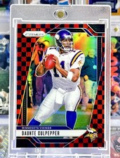 2024 Panini Daunte Culpepper - Red Holo Checker SSP Prizm - Minnesota Vikings