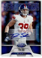 2011 Panini Certified Tyler Sash Mirror Blue Signatures #/100 Rookie #247 Auto