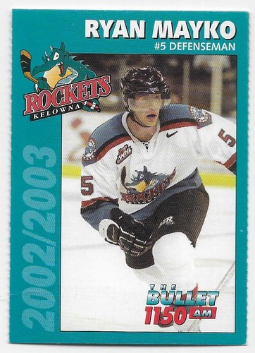 02/03 KELOWNA ROCKETS TEAM ISSUE Hockey (#NNO) U-Pick From List - Picture 16 of 29