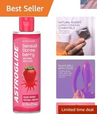 Strawberry Flavored Personal Lubricant 8.5oz, Lube for Men, Women and Couples...