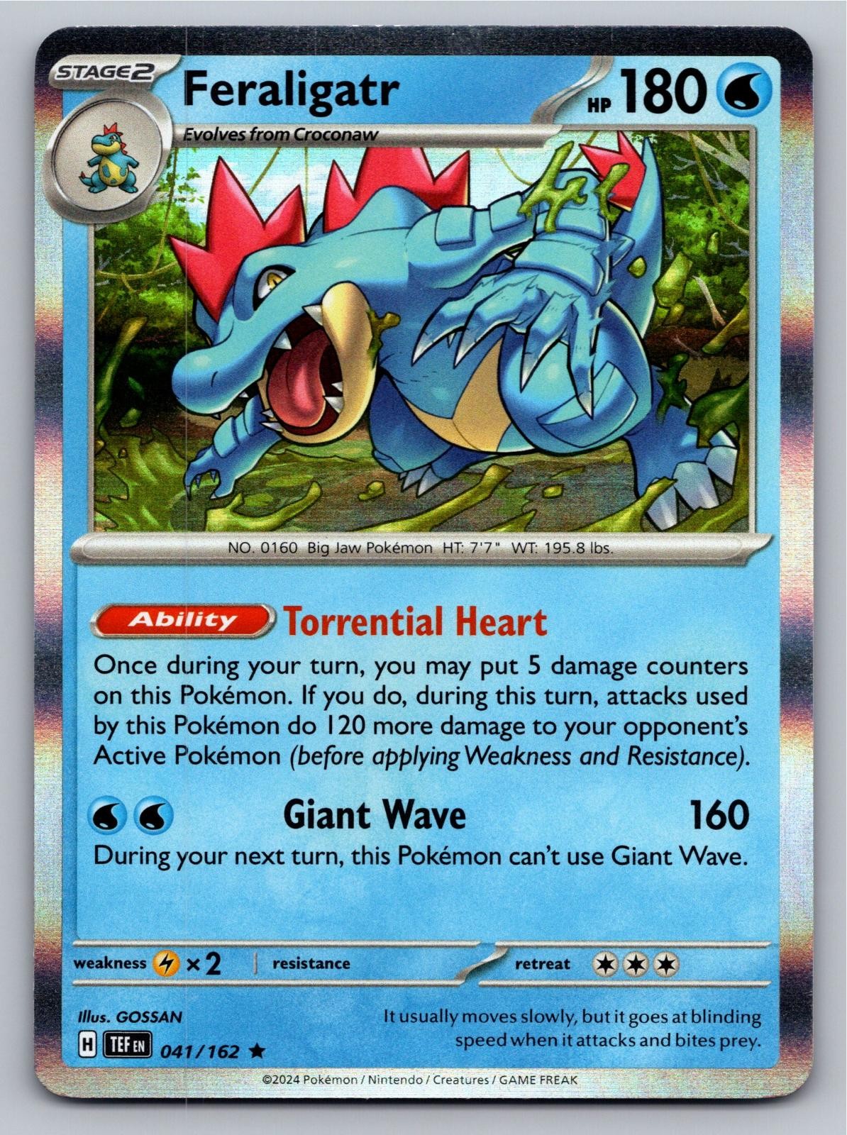 Feraligatr 41/162 Rare Deck Exclusives Pokemon Near Mint