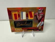 Patrick Mahomes 2017 Panini Gold Standard Prime Rookie Triple RPA /25 #277