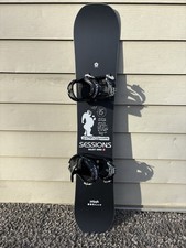 Sessions Gonzales 148cm or 151cm Snowboard w/5th Element Medium Bindings