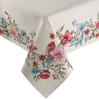 Tischdecke Tischdeko Tischtuch Mehrfarbig 140X180Cm Tischunterlage Blumenmuster