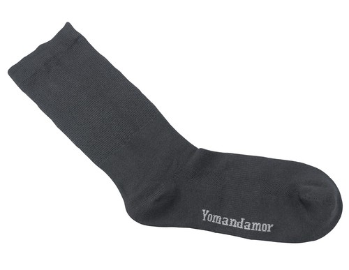 Yomandamor Homme 6 Paires Bambou Rayonne Respirant Diabétique 10-13, Noir  - Photo 7/7