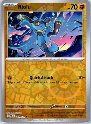 Riolu Reverse Holo SV: Prismatic Evolutions #050/131 NM