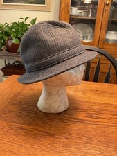 VTG Pendleton Men's Tweed Virgin Wool Fedora Hat Made in USA 7 1/4
