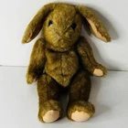 Vintage TY 15" Plush Brown Bunny Rabbit 5 Way Jointed Soft Stuffed Animal 1990