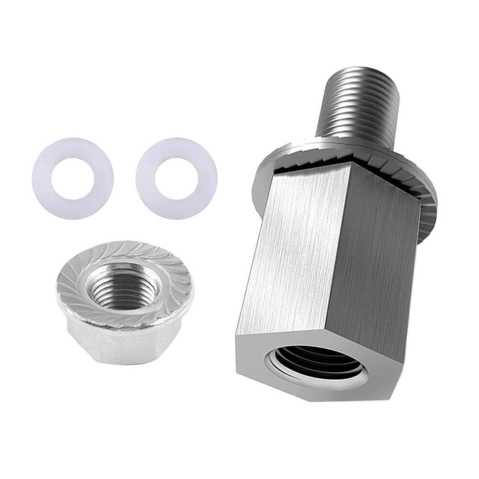 Universal Fahrrad Achsadapter M10x1,0Silber Kupplungsadapter für Fahrradanhänger