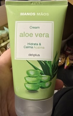 Deliplus Manos Maos Hand Cream Aloe Vera 125mL Hydrating & Calming