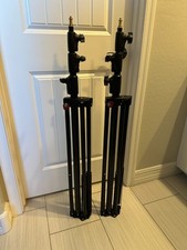  2 Two Manfrotto 1004BAC Air Cushioned Aluminum Master Light Stand