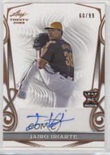 2023 Leaf Trinity Bronze 60/99 Jairo Iriarte #BA-JI1 Auto 02d2