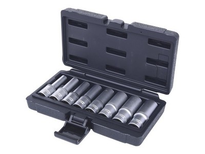 KS TOOLS 911.4420 1/2'' Torx-E-Stecknuss-Satz, lang, 8-tlg, E10-E24