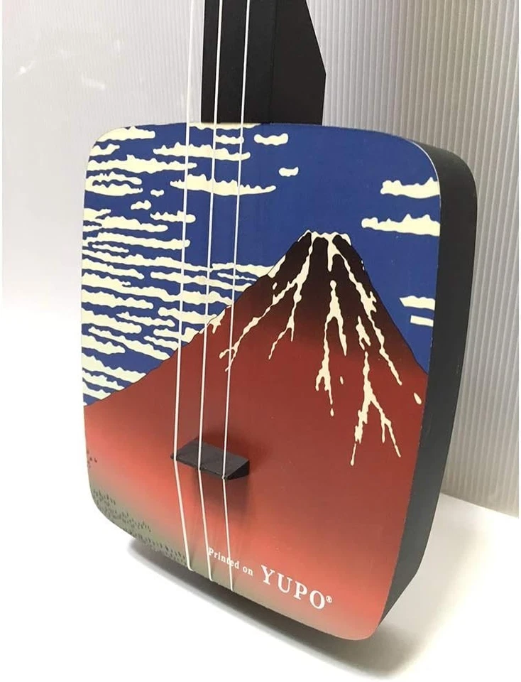 Sangenshi Kikuoka Shamisen Kojami Sansen Japanese Samisen Red Fuji From Japan - Image 2 of 4