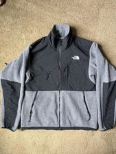 The North Face Men’s Denali Fleece Jacket Deep Sz M Grey/Black Polartec Full Zip