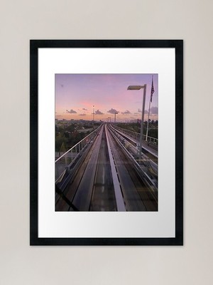 Subway gerahmter Kunstdruck gerahmtes Wandbild Poster Leinwanddruck Bild