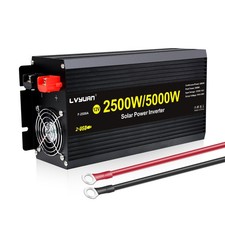 2500W 5000W Power Inverter DC 12V to 120V AC 3AC 2USB LCD Car Converter RV Used