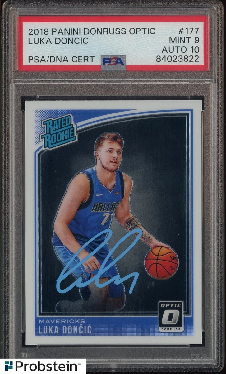 Luka Dončić 10 Graded Basketball Rookie Sports Trading Cards
