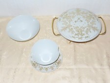 Rosenthal Sch&uuml;sseln + Sauciere Form 2000 " Idyll gold "!Entwurf Bj&ouml;rn Wiinblad 9
