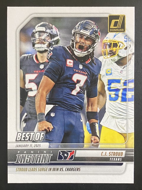 C.J. Stroud 2025 Donruss Football Best of Panini Instant Houston Texans #INS-CSD