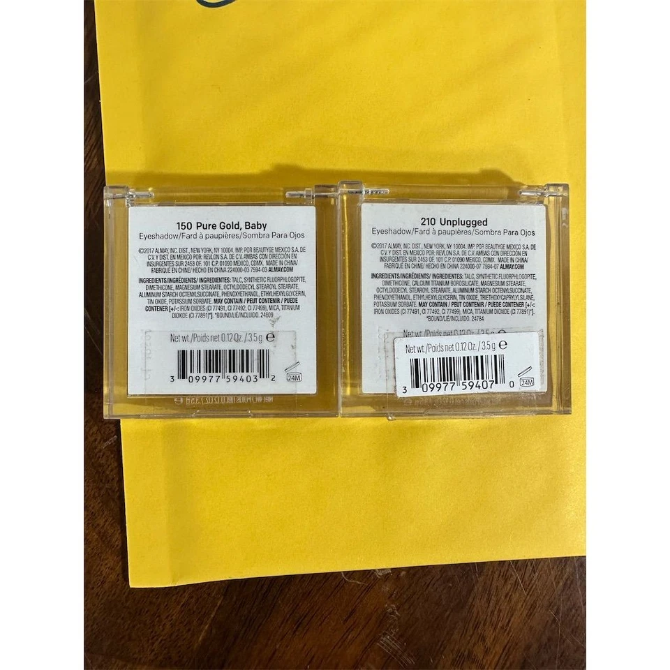 Almay Eyeshadow Duo 全新 Nouveau 配方 150 纯金 & 210 无插电珠光 — 第 3/3 张图片