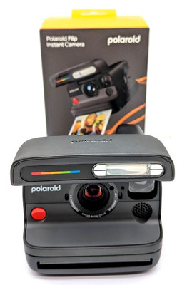 Polaroid Flip Sofortbildkamera - Schwarz - Funktioniert mit i-Type & 600 Film - Originalverpackt