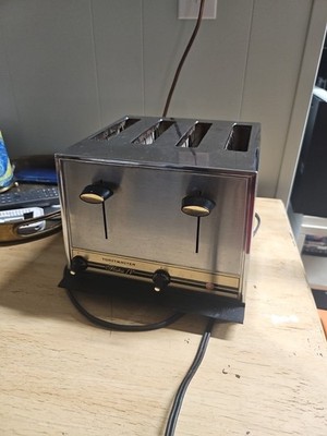 Toastmaster Hostess IV Model D114 1960's 4 Slice Automatic Toaster Tested_Works