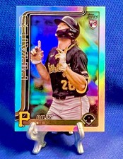Billy Cook 2025 Topps Series 2 Silver Rainbow Foil RC #425 Rookie Pirates
